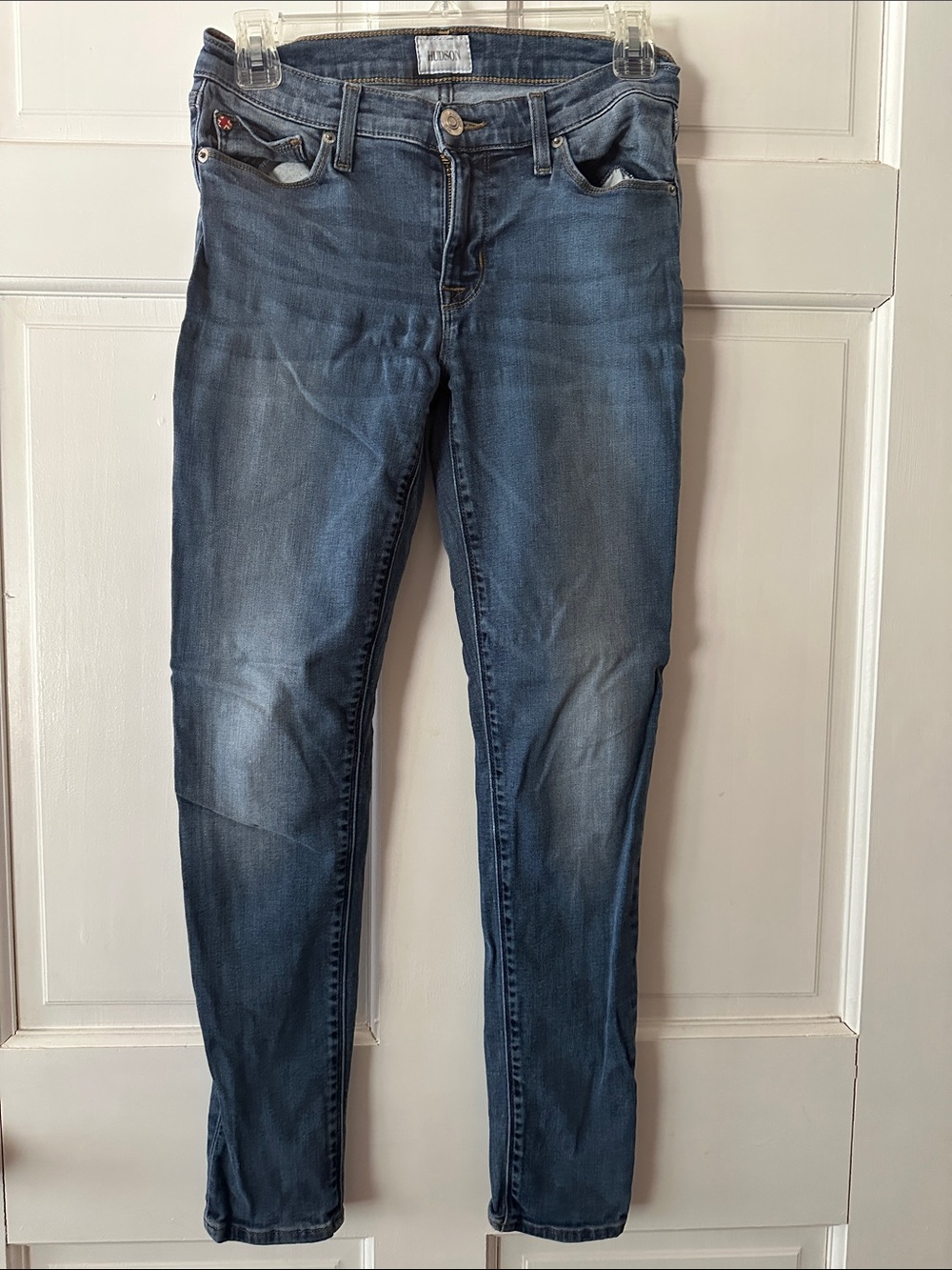 Hudson Jeans Women's Faded Blue Skinny Stretch Jeans